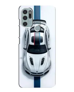 Чехол для Motorola MOTO G60s с картинкой «Вид сверху — BMW M»