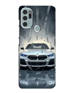 Чехол для Motorola MOTO G60s с картинкой «BMW в свете фар»