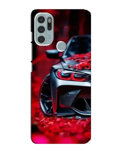 Чехол для Motorola MOTO G60s с картинкой «Спортивная BMW и цветы» Чехол для Motorola MOTO G60s с картинкой «Спортивная BMW и цветы»