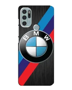 Чехол для Motorola MOTO G60s с картинкой «BMW M-stripes стиль»