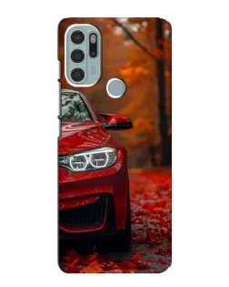 Чехол для Motorola MOTO G60s с картинкой «Осенняя BMW M4»