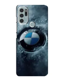 Чехол для Motorola MOTO G60s с картинкой «Логотип BMW — лед» Чехол для Motorola MOTO G60s с картинкой «Логотип BMW — лед»