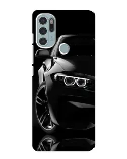 Чехол для Motorola MOTO G60s с картинкой «Черная BMW — профиль» Чехол для Motorola MOTO G60s с картинкой «Черная BMW — профиль»