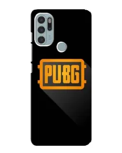 Чехол для Motorola MOTO G60s с картинкой «PUBG — рамка лого»