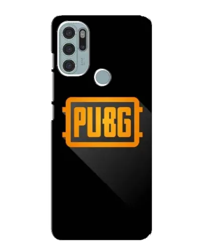 Чехол для Motorola MOTO G60s с картинкой «PUBG — рамка лого»