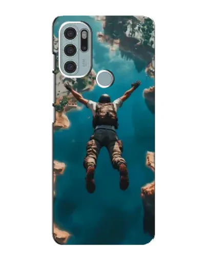 Чехол для Motorola MOTO G60s с картинкой «PUBG — свободное падение»
