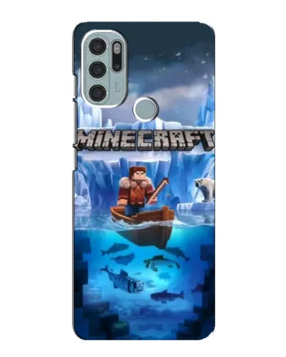 Чехол для Motorola MOTO G60s с картинкой «Minecraft ледяной мир» Чехол для Motorola MOTO G60s с картинкой «Minecraft ледяной мир»