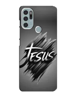 Чохол для Motorola MOTO G60s з картинкою «Напис Jesus Graffiti»