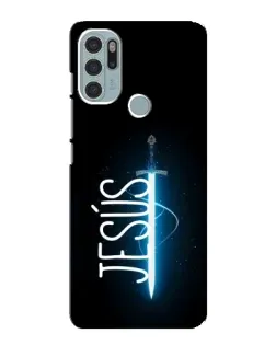 Чохол для Motorola MOTO G60s з картинкою «Меч Духа Jesus»