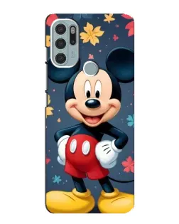 Чехол для Motorola MOTO G60s с картинкой «Осенний Mickey Mouse»