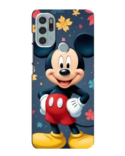 Чехол для Motorola MOTO G60s с картинкой «Осенний Mickey Mouse»