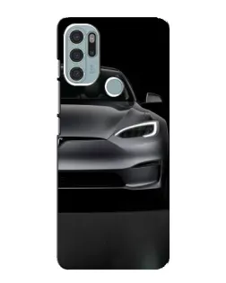 Чехол для Motorola MOTO G60s с картинкой «Tesla Model S Look»