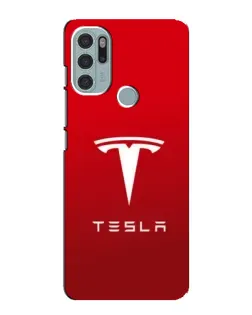 Чехол для Motorola MOTO G60s с картинкой «Tesla Red Classic»