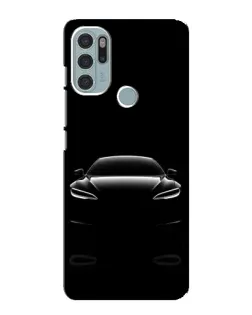 Чехол для Motorola MOTO G60s с картинкой «Силуэт Tesla Night»