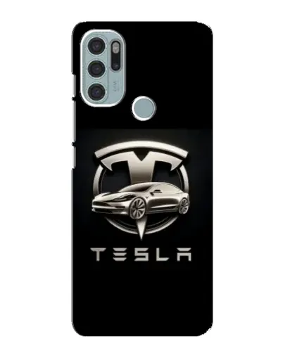 Чехол для Motorola MOTO G60s с картинкой «Tesla — серебристое авто» Чехол для Motorola MOTO G60s с картинкой «Tesla — серебристое авто»
