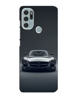 Чехол для Motorola MOTO G60s с картинкой «Mercedes на черном»