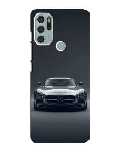 Чохол для Motorola MOTO G60s з картинкою «Mercedes на чорному»