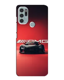 Чехол для Motorola MOTO G60s с картинкой «Mercedes AMG — красная линия»