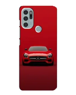 Чехол для Motorola MOTO G60s с картинкой «Красный Mercedes AMG»