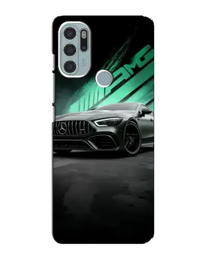 Чехол для Motorola MOTO G60s с картинкой «Темный Mercedes AMG»