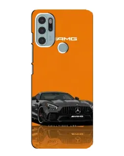 Чехол для Motorola MOTO G60s с картинкой «Оранжевый Mercedes AMG»
