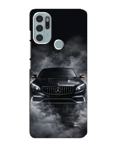 Чехол для Motorola MOTO G60s с картинкой «Mercedes в дыму»
