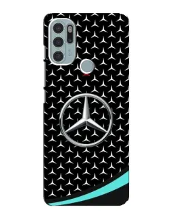Чехол для Motorola MOTO G60s с картинкой «Mercedes — бирюзовый акцент»