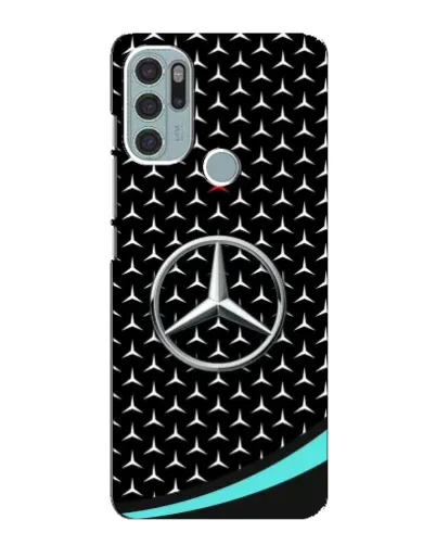 Чехол для Motorola MOTO G60s с картинкой «Mercedes — бирюзовый акцент»
