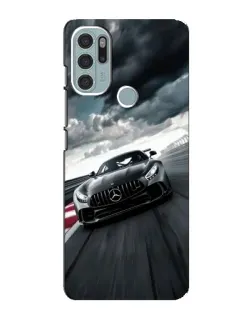 Чехол для Motorola MOTO G60s с картинкой «Гоночный Mercedes AMG»