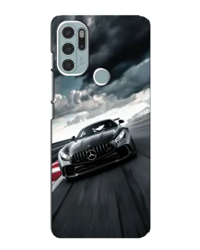 Чехол для Motorola MOTO G60s с картинкой «Гоночный Mercedes AMG»