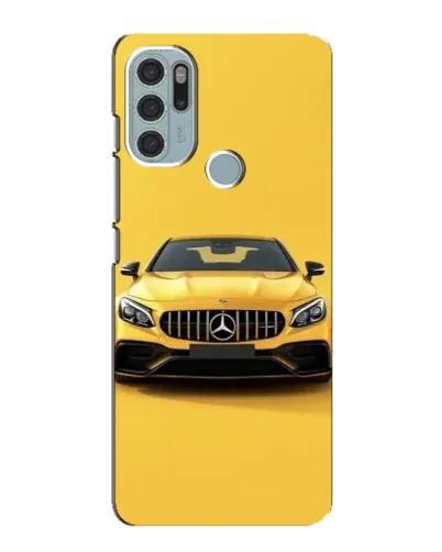 Чехол для Motorola MOTO G60s с картинкой «Желтый Mercedes GT»