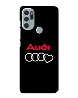 Чехол для Motorola MOTO G60s с картинкой «Логотип Audi Heart»
