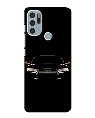 Чехол для Motorola MOTO G60s с картинкой «Audi — ночной контур»