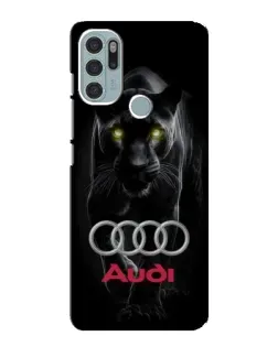 Чехол для Motorola MOTO G60s с картинкой «Пантера и Audi»