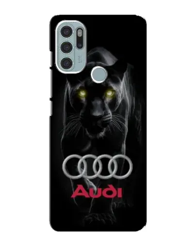 Чехол для Motorola MOTO G60s с картинкой «Пантера и Audi»