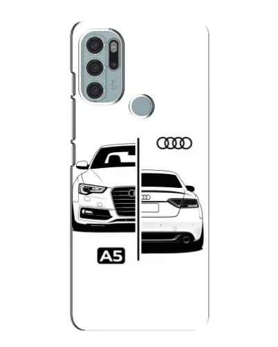 Чехол для Motorola MOTO G60s с картинкой «Audi — контрастный дизайн»
