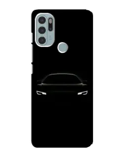 Чехол для Motorola MOTO G60s с картинкой «Взгляд Audi в темноте»