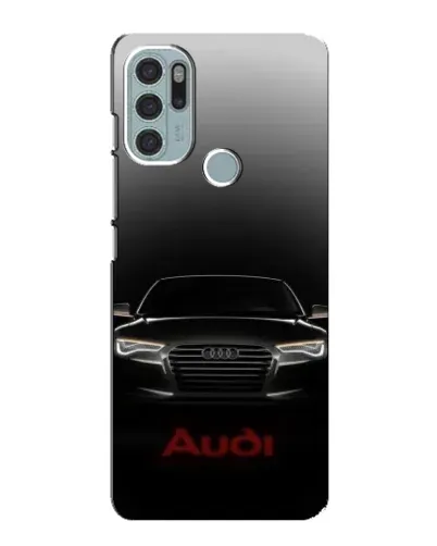 Чехол для Motorola MOTO G60s с картинкой «Audi — градиентный контур»