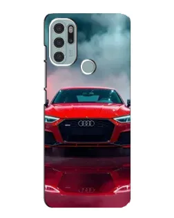 Чехол для Motorola MOTO G60s с картинкой «Audi RS — красный стиль»
