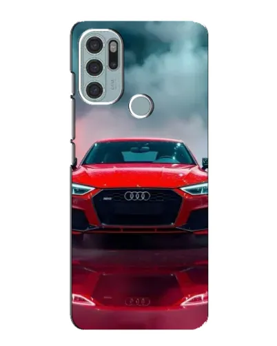 Чехол для Motorola MOTO G60s с картинкой «Audi RS — красный стиль»