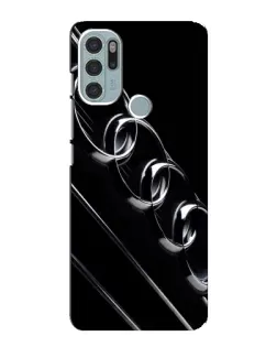Чехол для Motorola MOTO G60s с картинкой «Audi — абстрактные кольца»