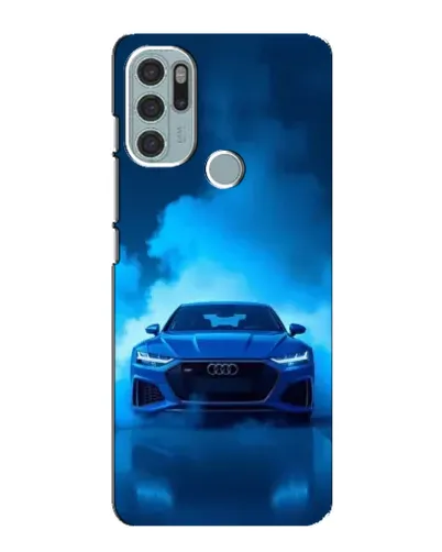 Чехол для Motorola MOTO G60s с картинкой «Audi — голубая энергия»