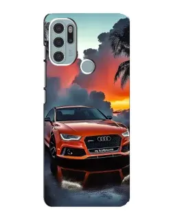 Чехол для Motorola MOTO G60s с картинкой «Audi — закат»