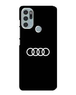 Чехол для Motorola MOTO G60s с картинкой «Audi White Logo»