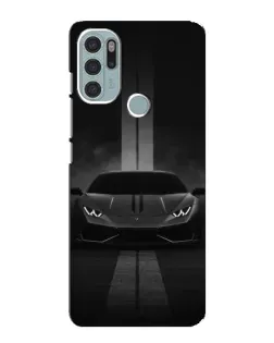 Чехол для Motorola MOTO G60s с картинкой «Lamborghini симметрия дорог»