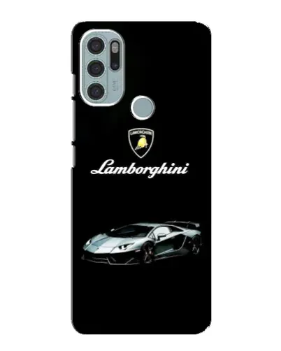Чехол для Motorola MOTO G60s с картинкой «Логотип Lamborghini классика»