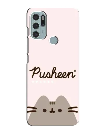 Чехол для Motorola MOTO G60s с картинкой «Pusheen логотип» Чехол для Motorola MOTO G60s с картинкой «Pusheen логотип»