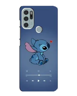 Чехол для Motorola MOTO G60s с картинкой «Музыкальный Stitch»