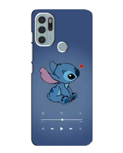 Чехол для Motorola MOTO G60s с картинкой «Музыкальный Stitch»