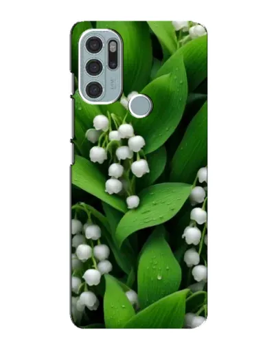 Чехол для Motorola MOTO G60s с картинкой «Ландыши в зелени»